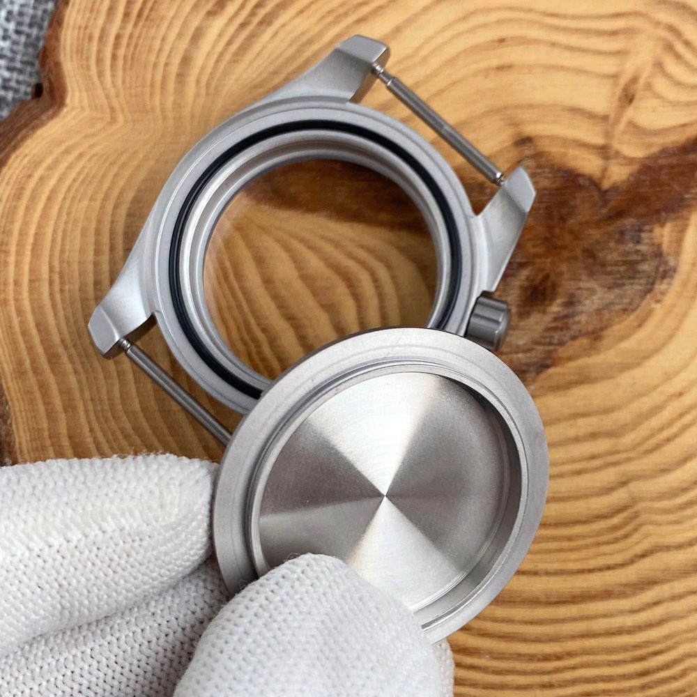 200M Diving Stainless Steel Watch Case 40mm Sandblast Brushed Fit NH34 NH35 NH36