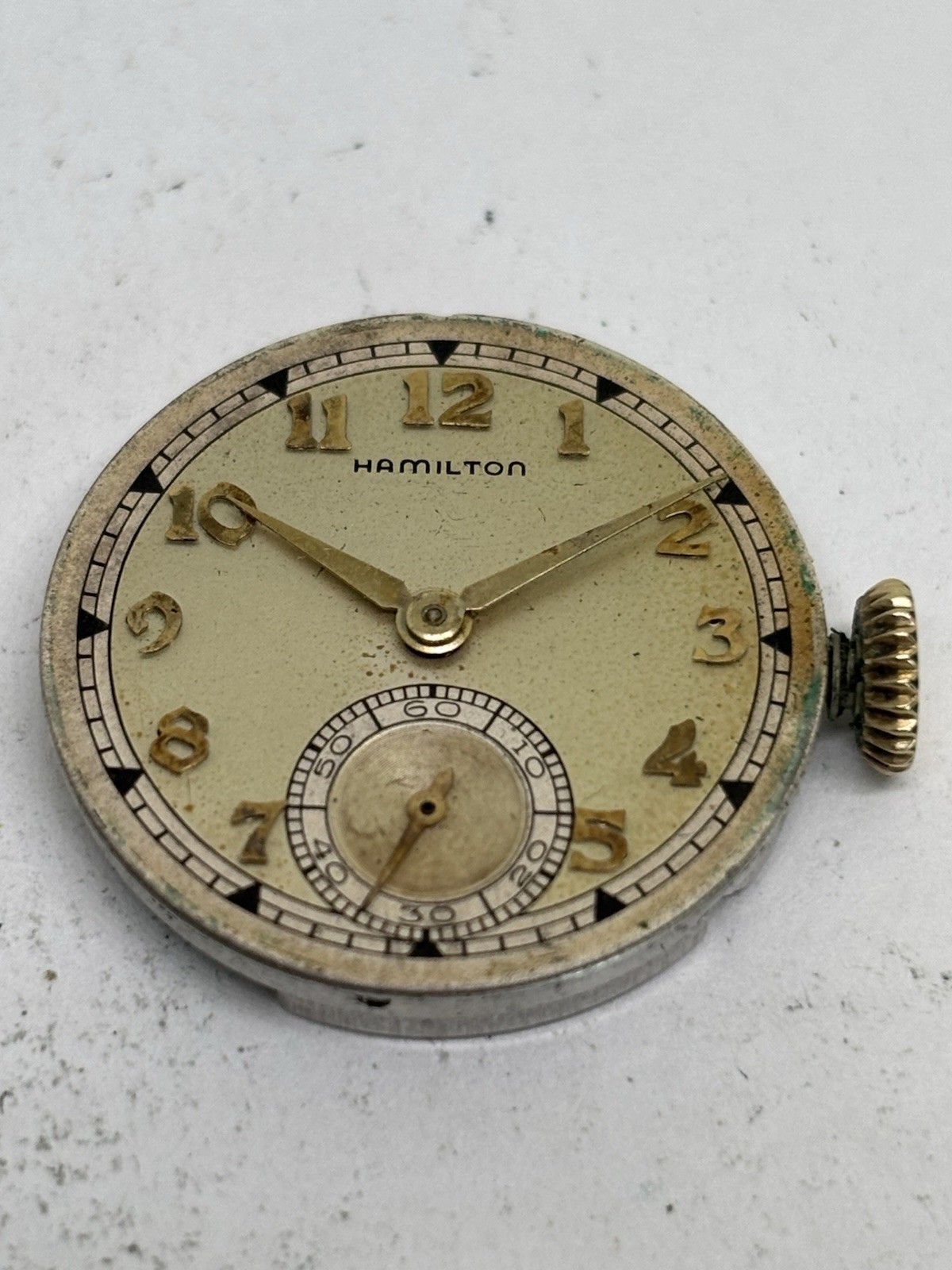 Hamilton 987s 17J Watch Movement *Not Running*