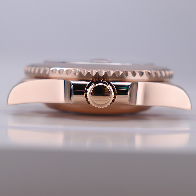 40mm Rose gold Watch Cases sapphire glass For Seiko Nh35 Nh36 Movement SUB GMT