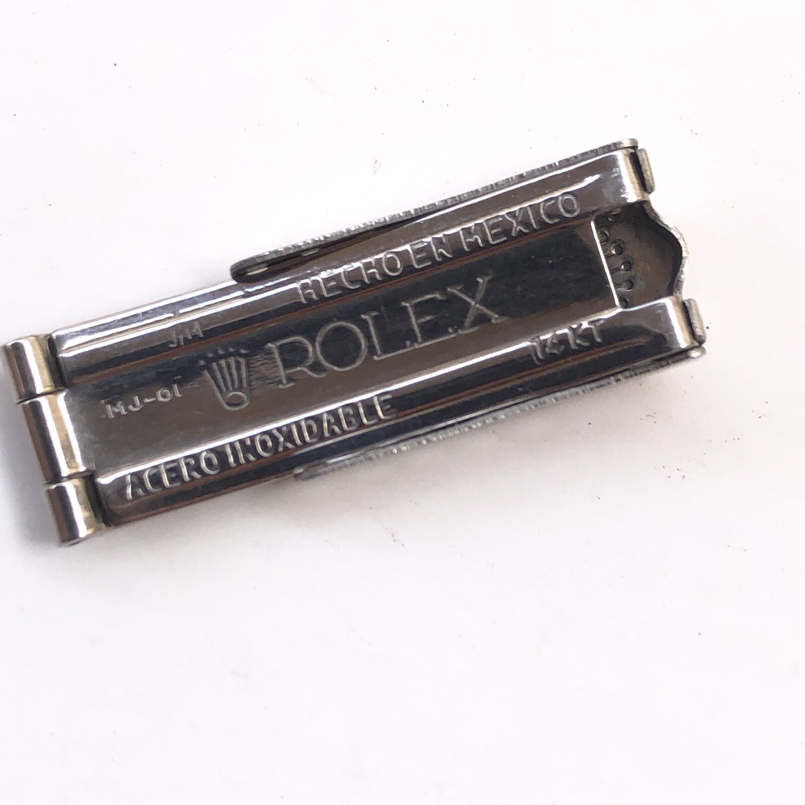 Genuine Vintage Rolex ladies Clasp Buckle S. Steel 11mm. Hecho en Mexico