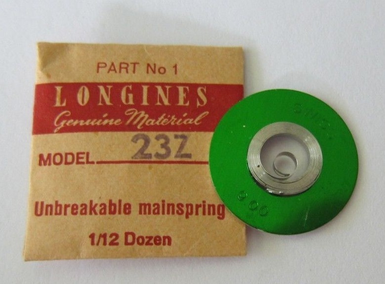 NOS GENUINE LONGINES 23Z MAINSPRING WATCH PART #770