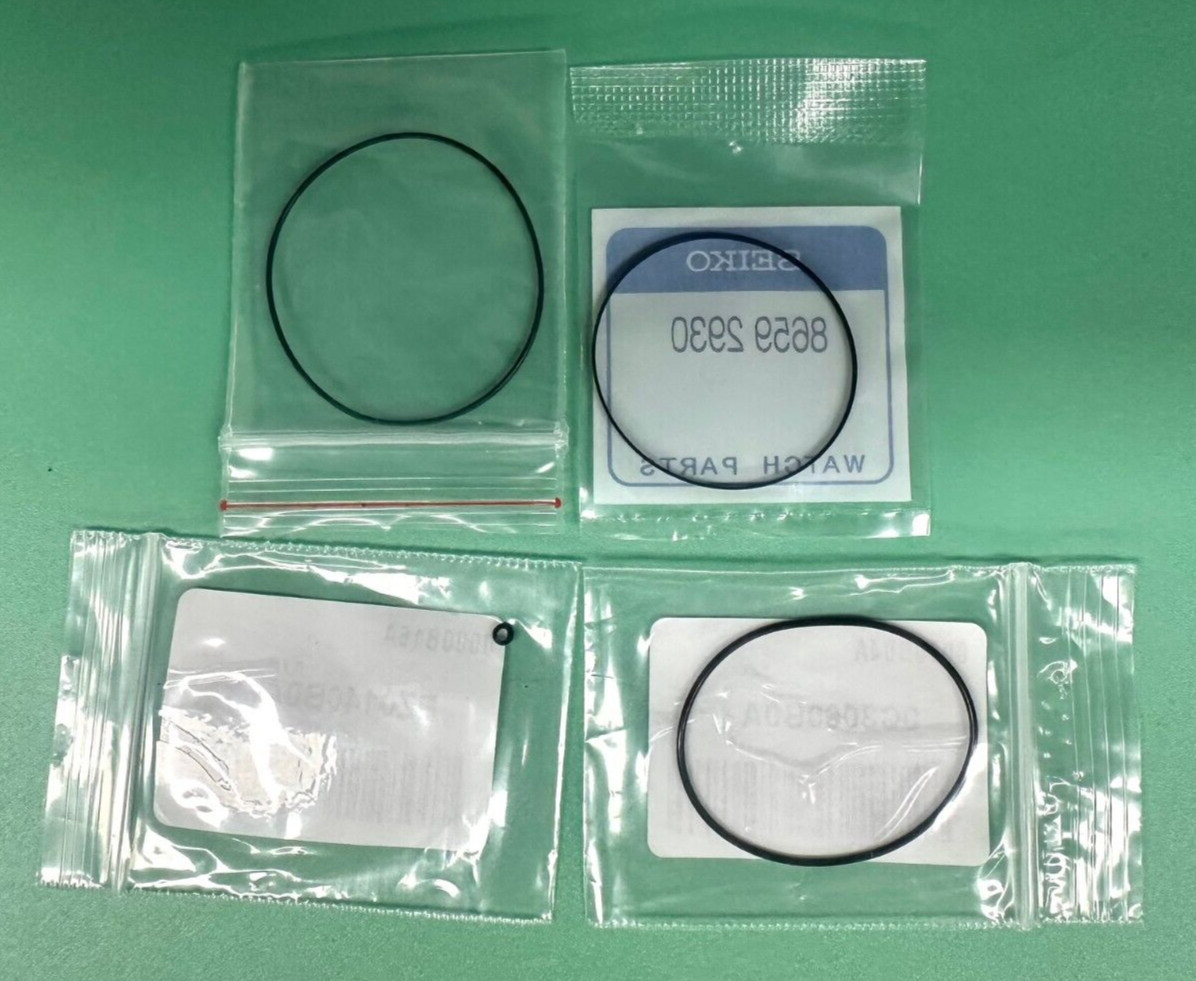 SEIKO SAMURAI SBDA001/ SBDA003/ SBDA005 (BEZEL/GLASS/CASE-BACK/STEM) 4PC GASKET