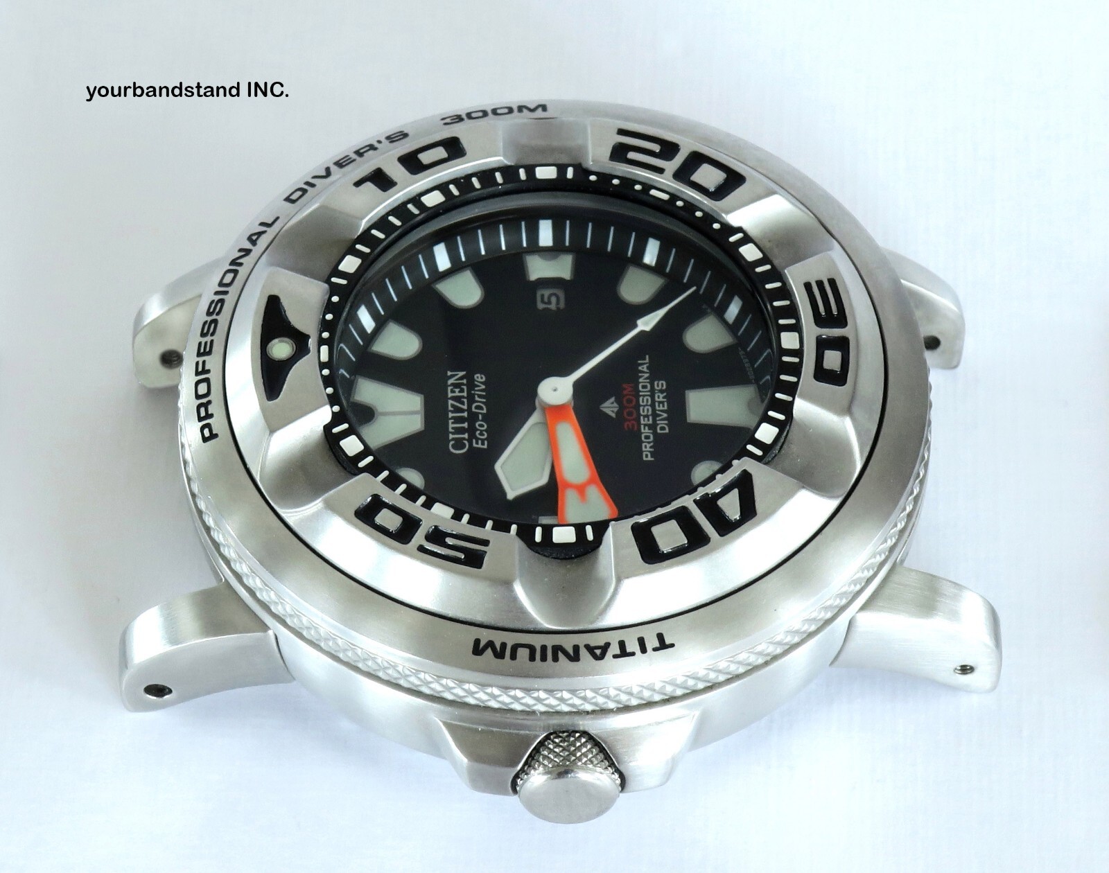 NEW 2 CitiZilla Silver brushed finish adapter Citizen Ecozilla Autozilla BJ8050