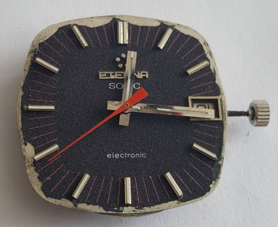 Eterna Sonic Caliber 1550 (ESA Caliber 9162) Wristwatch & Strap For Parts