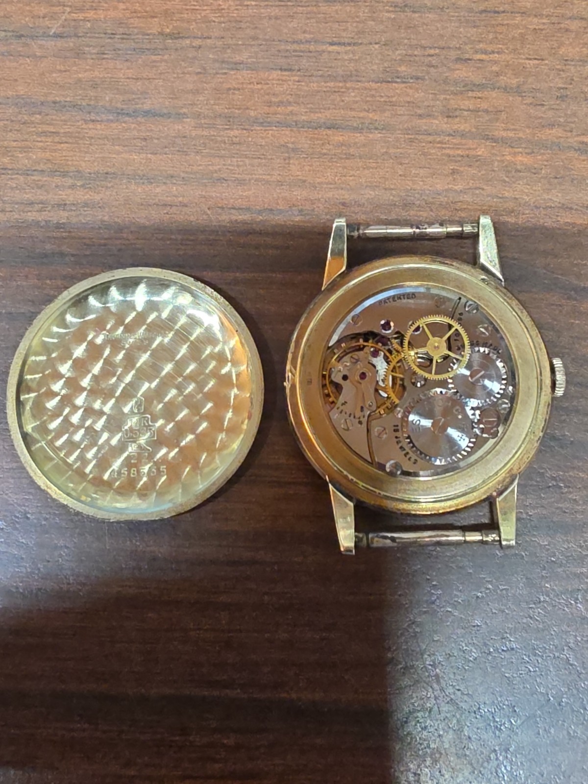 AMAZING SOLID 14K GOLD TAVANNES WATCH Co Movement Case & Back Cover 21 Grams