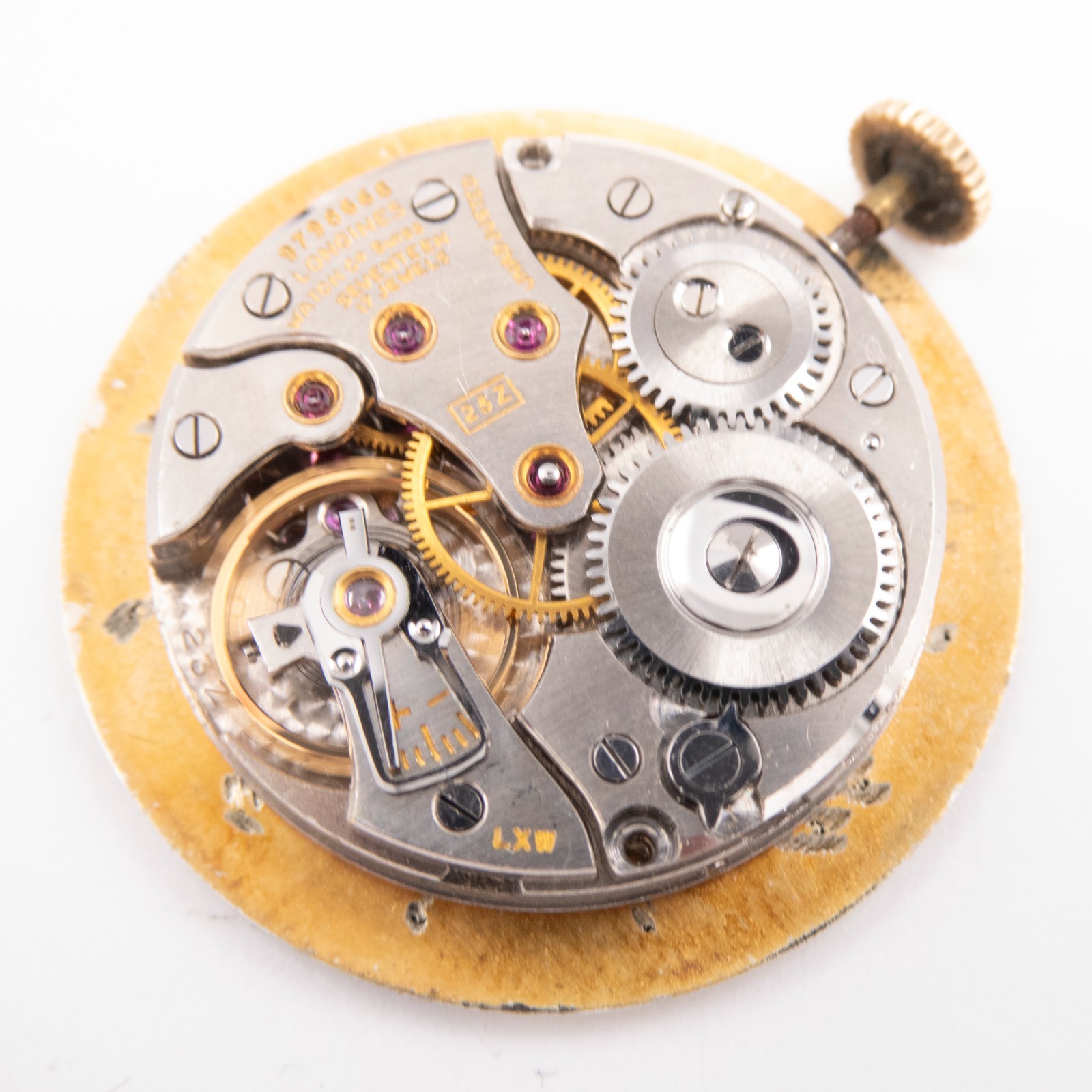 Vintage Longines Caliber 23Z 17-Jewel Wristwatch Movement, Keeps Time