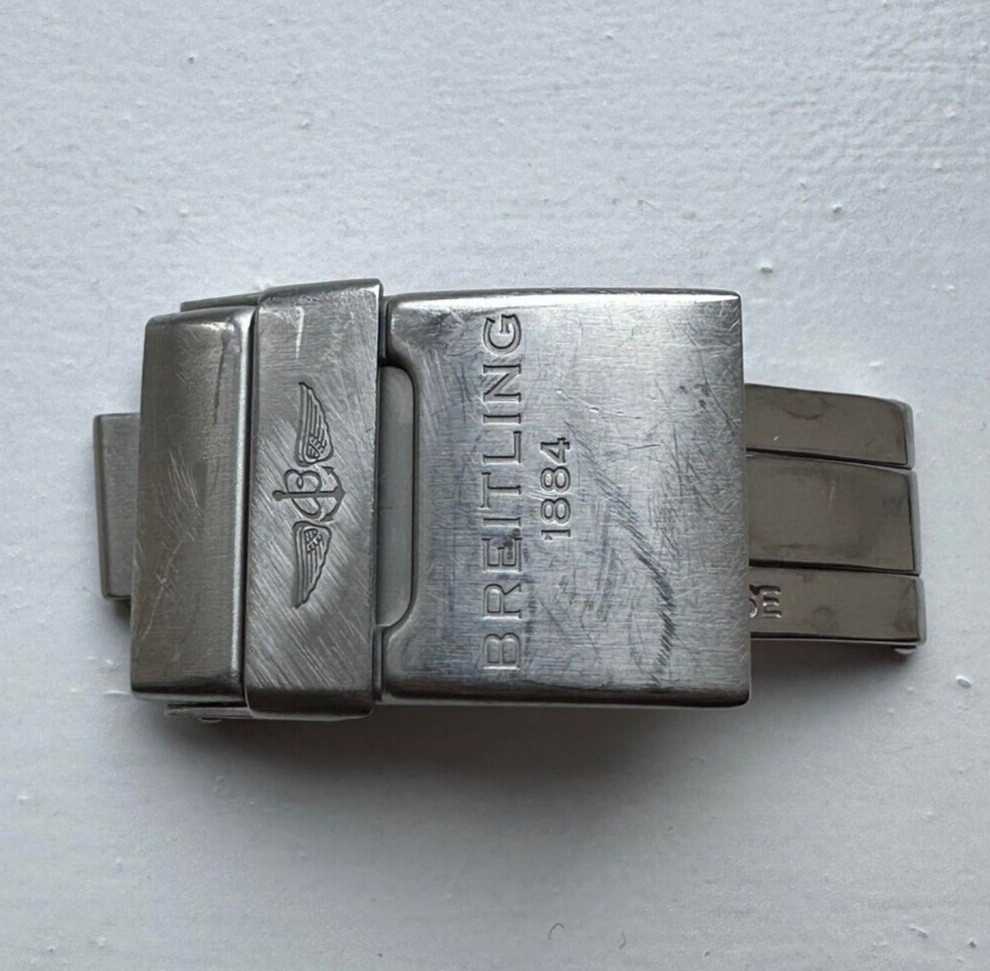 Genuine Original Breitling Deployment Deployant Clasp Buckle Bracelet Steel 20mm