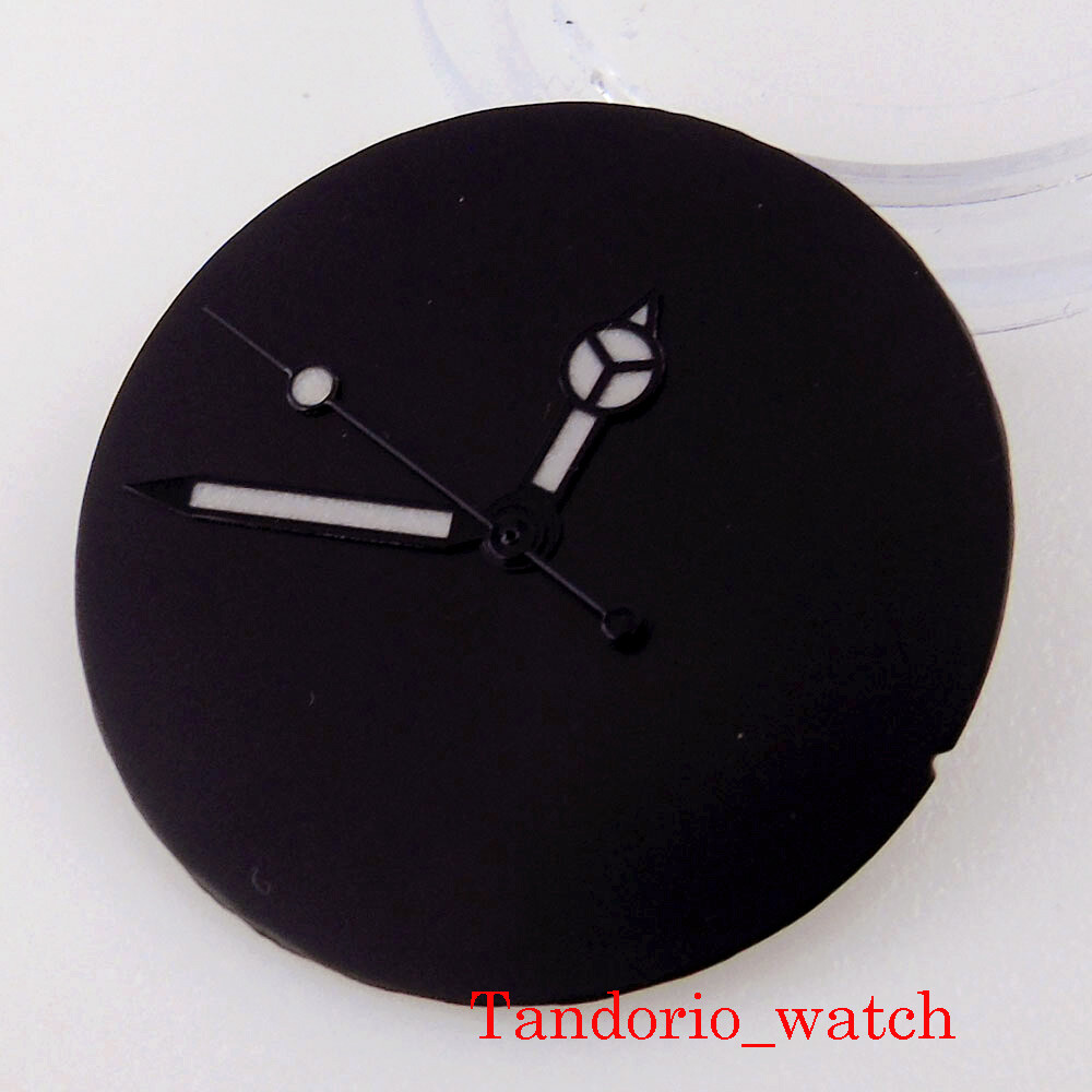 Bliger 29mm Black Sterile No Logo Watch Dial Hand For NH35 MIYOTA 8215 Movement