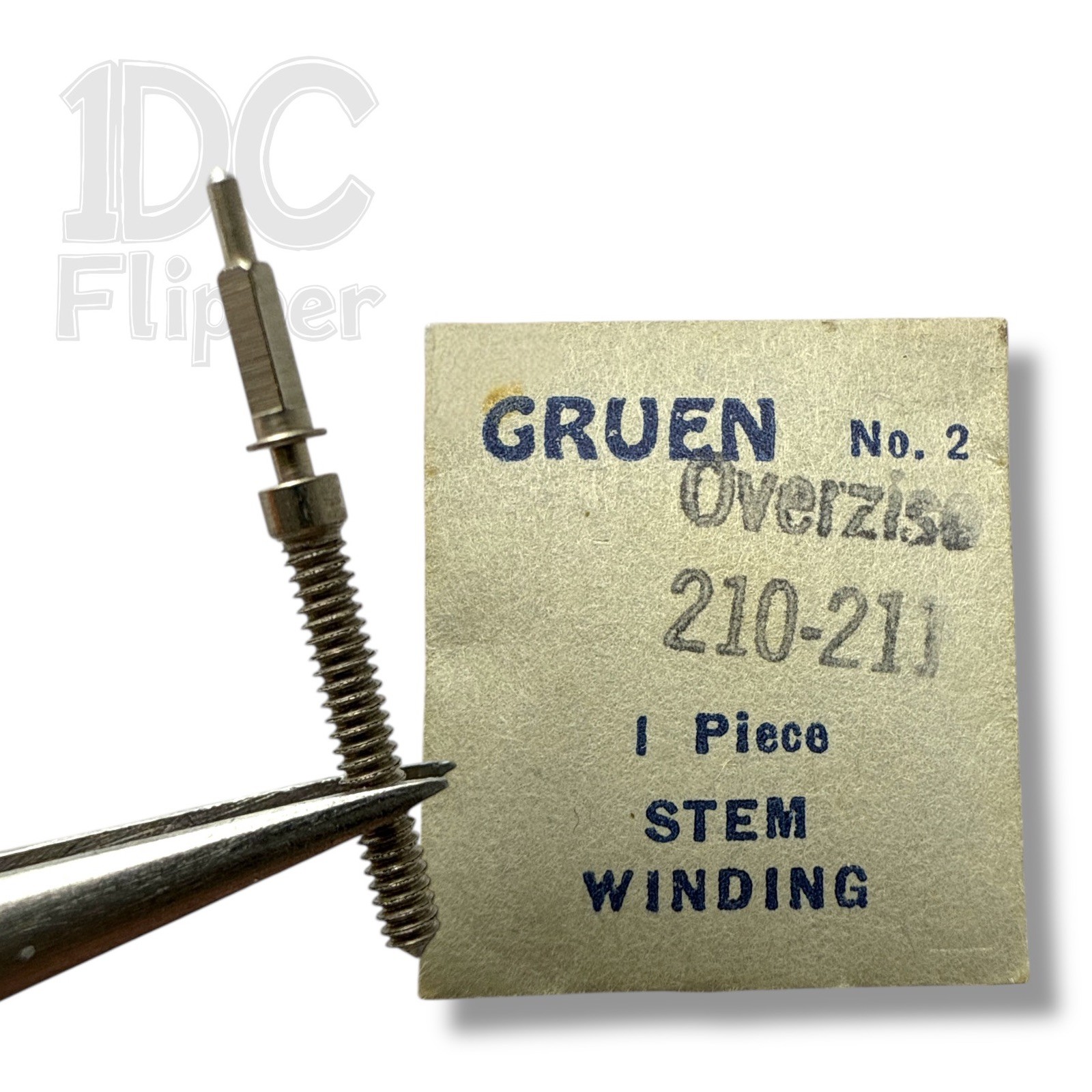 Gruen 210 WINDING STEM BestFit 200/396F, 11.0mm, 0.90 Fits Gruen 211, 212 Read!