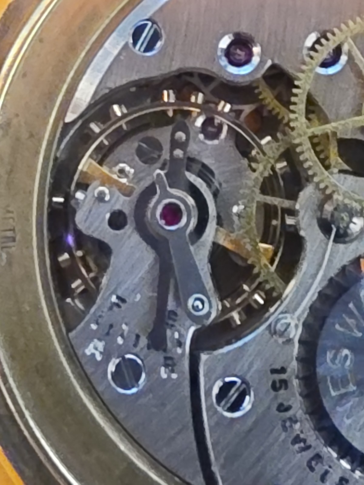 AMAZING SOLID 14K GOLD TAVANNES WATCH Co Movement Case & Back Cover 21 Grams