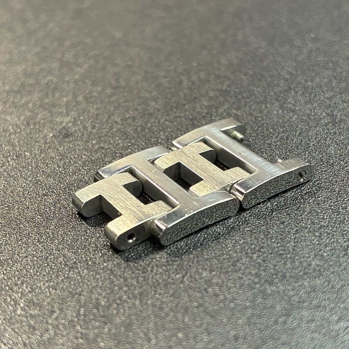 Genuine Hermes Clipper 16mm Stainless Steel Bracelet 2 Links Late Model #8