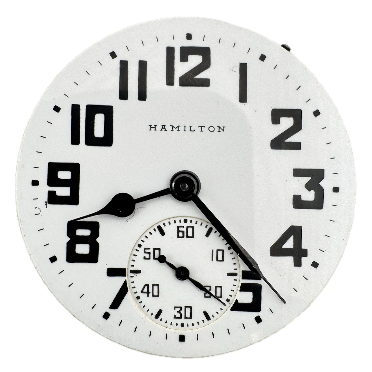 Vintage 16s 1946 Hamilton 5 21j Mechanical Railroad Pocket Watch Movement 992B