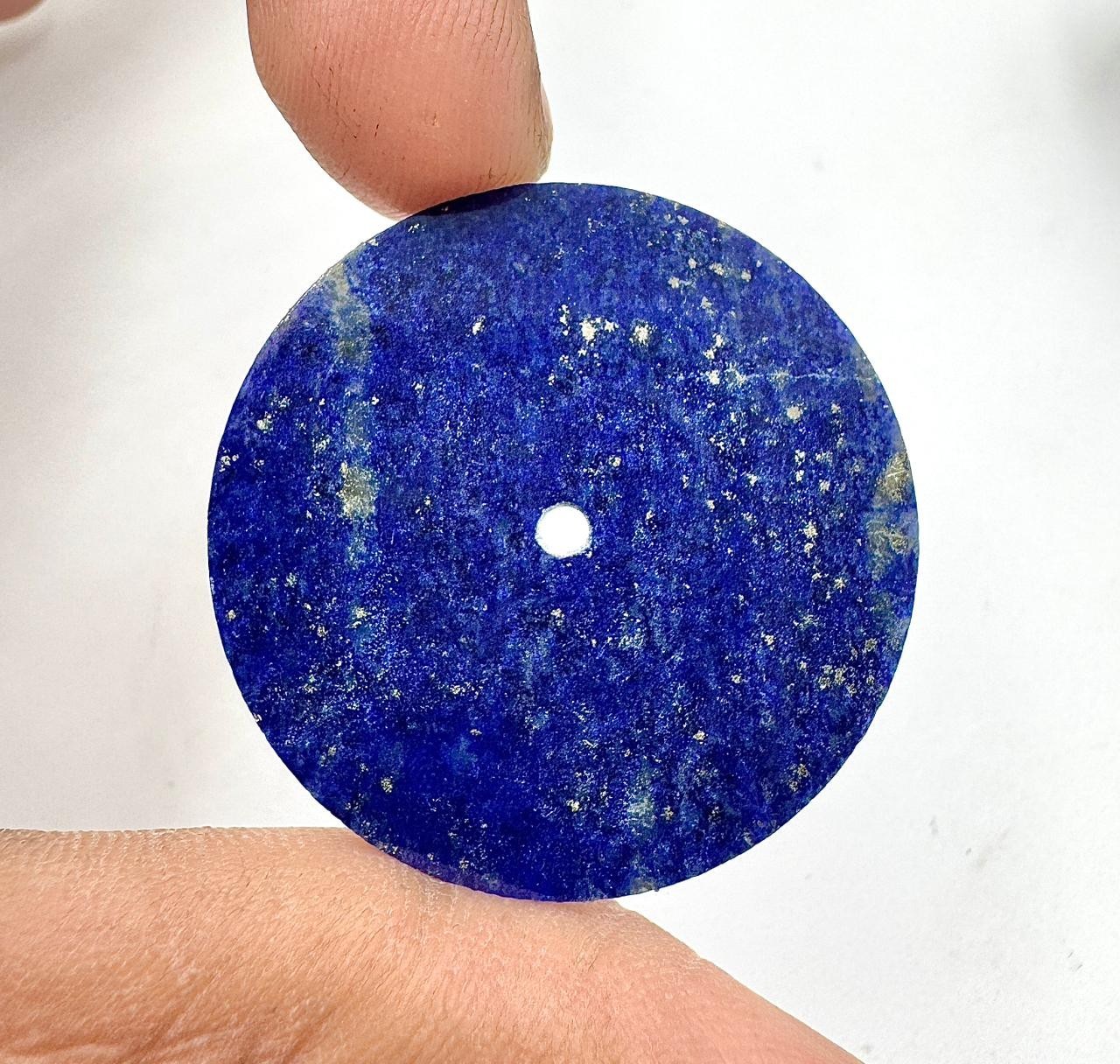 Blue Lapis lazuli Watch Dial 33 mm Gemstone Flat Disc For Making Watch GMC-604