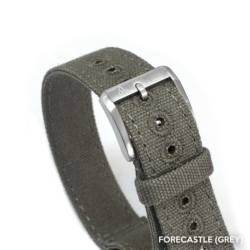 16mm Vintage Military Grey Canvas Watch Strap WWII A-11 A11 Hack