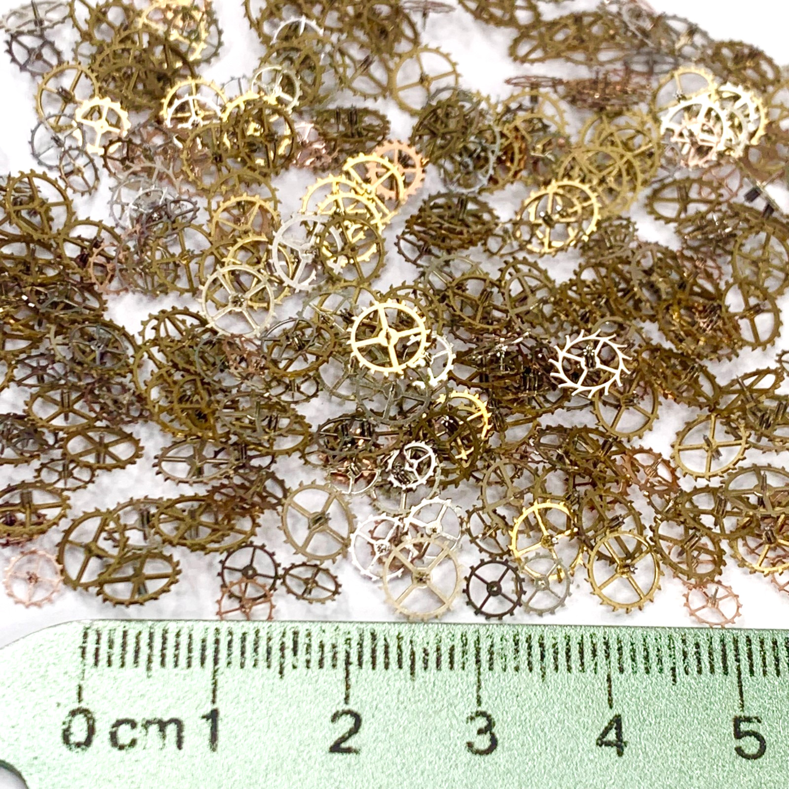 50 Escape Wheels Silver Rose Gold Copper Watch Part Part Gears Lot Steampunk Art