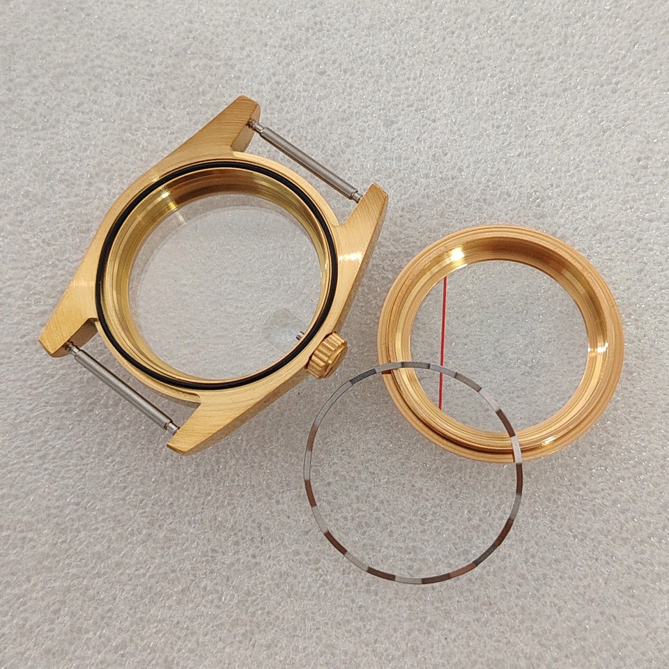 36mm 39mm Gold Stainless Watch Case Sapphire for Nh35 NH36 Movement 28.5mm Dial