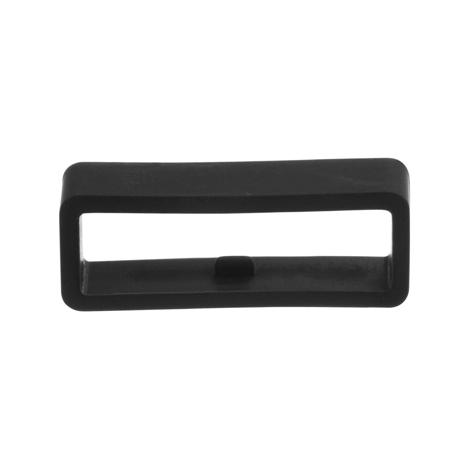 6pcs Watch Strap Loop Fastener Rings 24mm Rubber Watch Holder Keeper Black