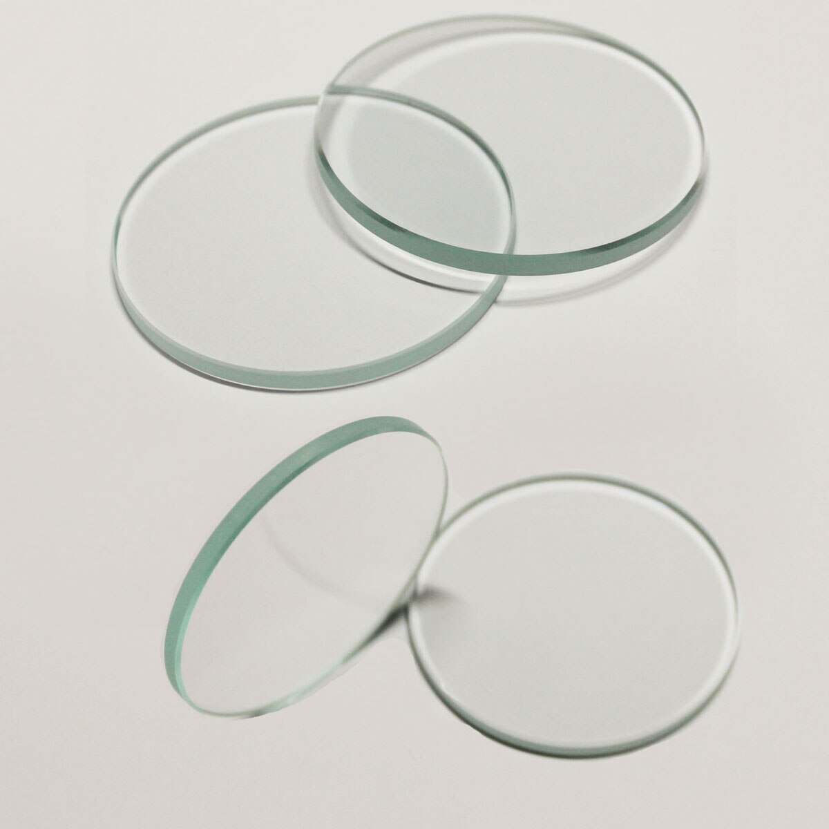2PCS 2.5mm Flat Round Watch Glass Crystal 27-45mm Lens Watch Repair Parts Mirror