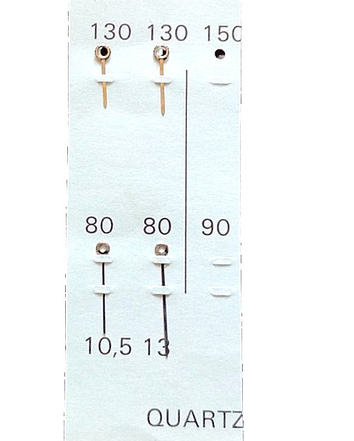 ESA Quartz Wristwatch Hands White/Silver Index (130/80) (7/10.5+13) watch parts
