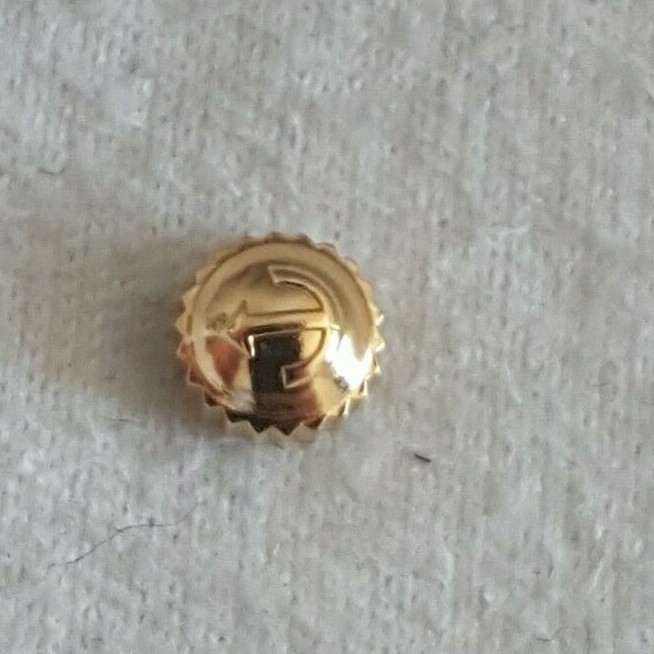 RADO Water Resistant Gold Plated Crown Part Number 48-596