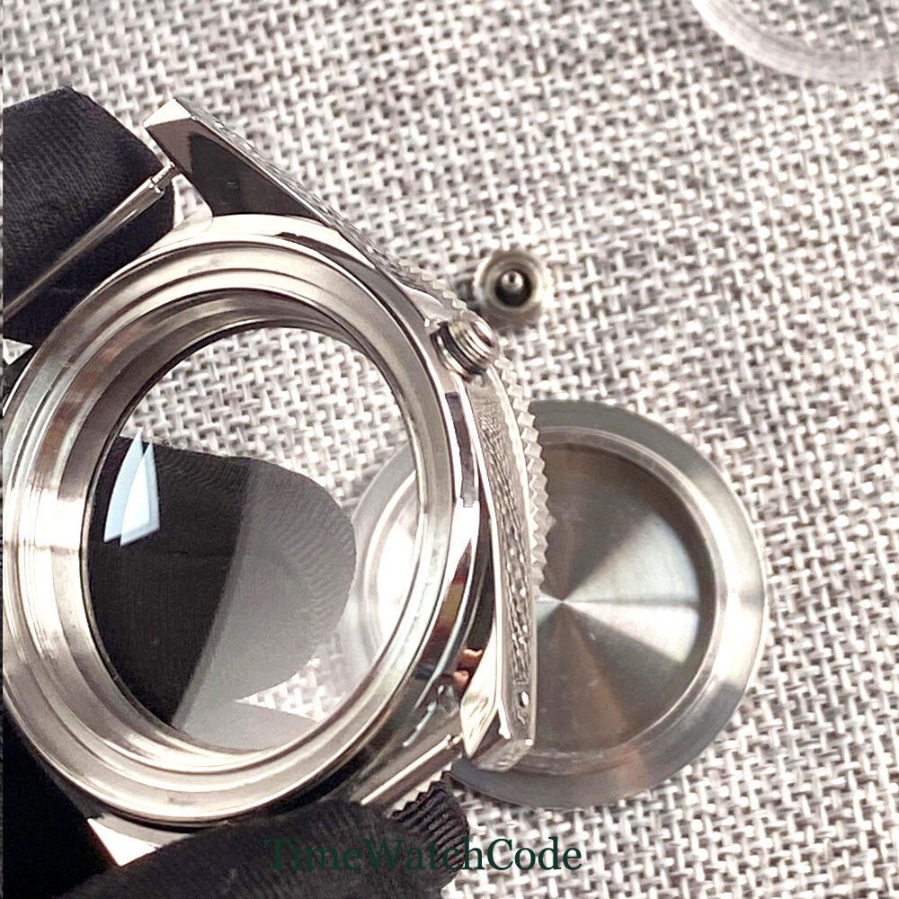 41mm 300m Diving Watch Case Fit NH35A ETA2824 PT5000 Flat/Domed Sapphire Crystal