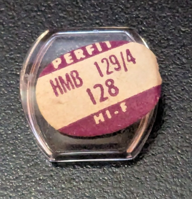 NOS Perfit HMB129/4 128 Domed Barrell Crystal 12.9 x 12.8 mm