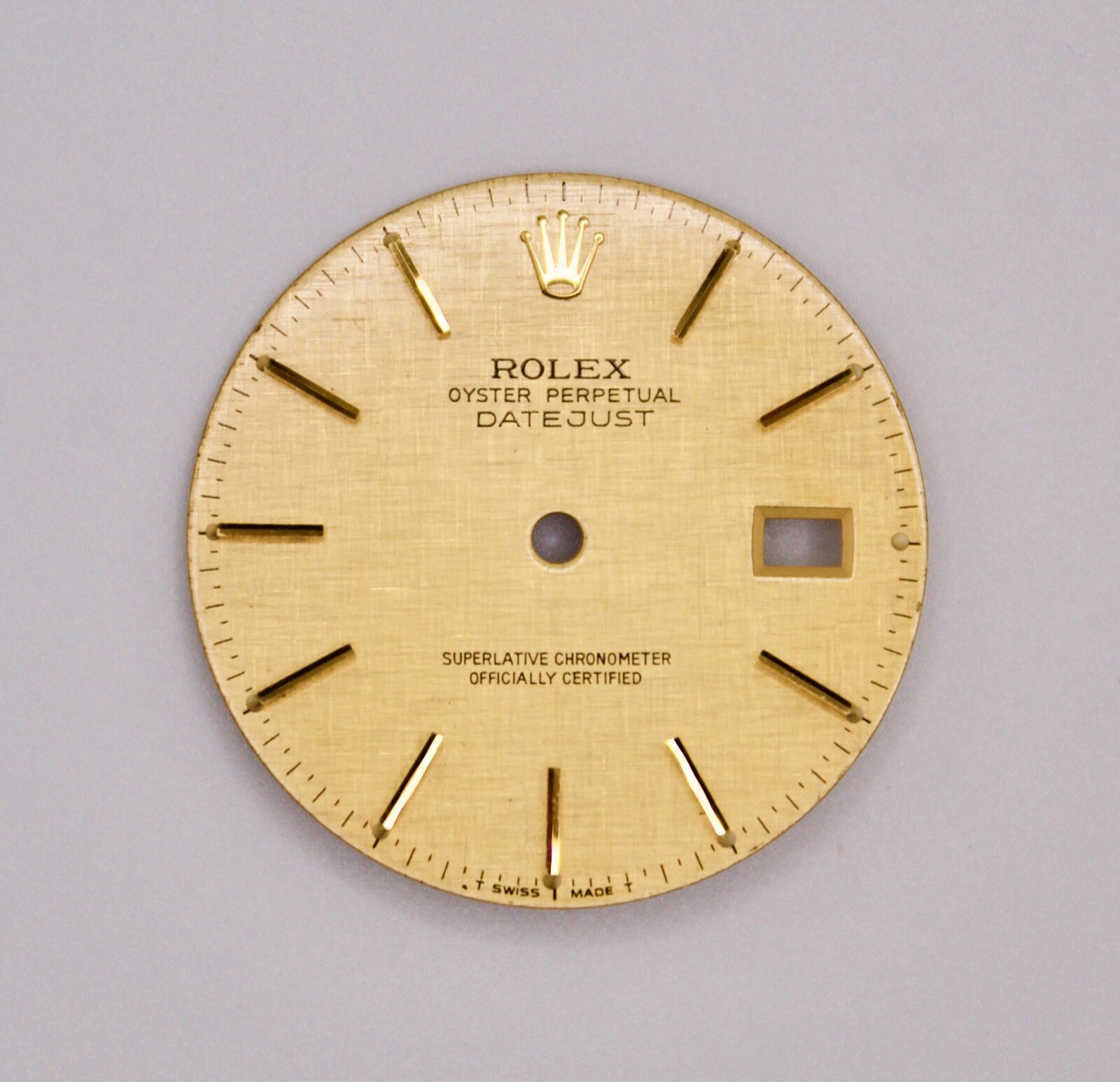 Rolex Dial 36mm Datejust Champagne TT YG Linen w Date 16233/16263/16203/16013