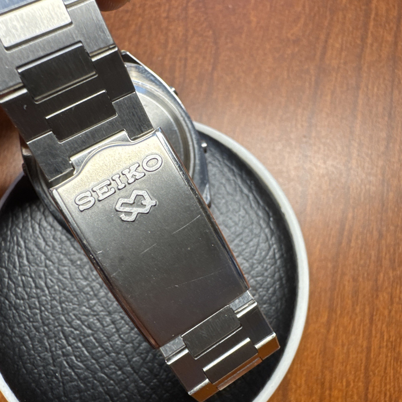 Vintage Digital SEIKO A714-5009 L.C.D WATCH Running Man 1983 NEAR MINT 36MM