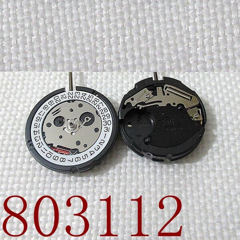 Swiss ETA 803.112 Quartz Watch with Date at 3 and 3-Hand Movement