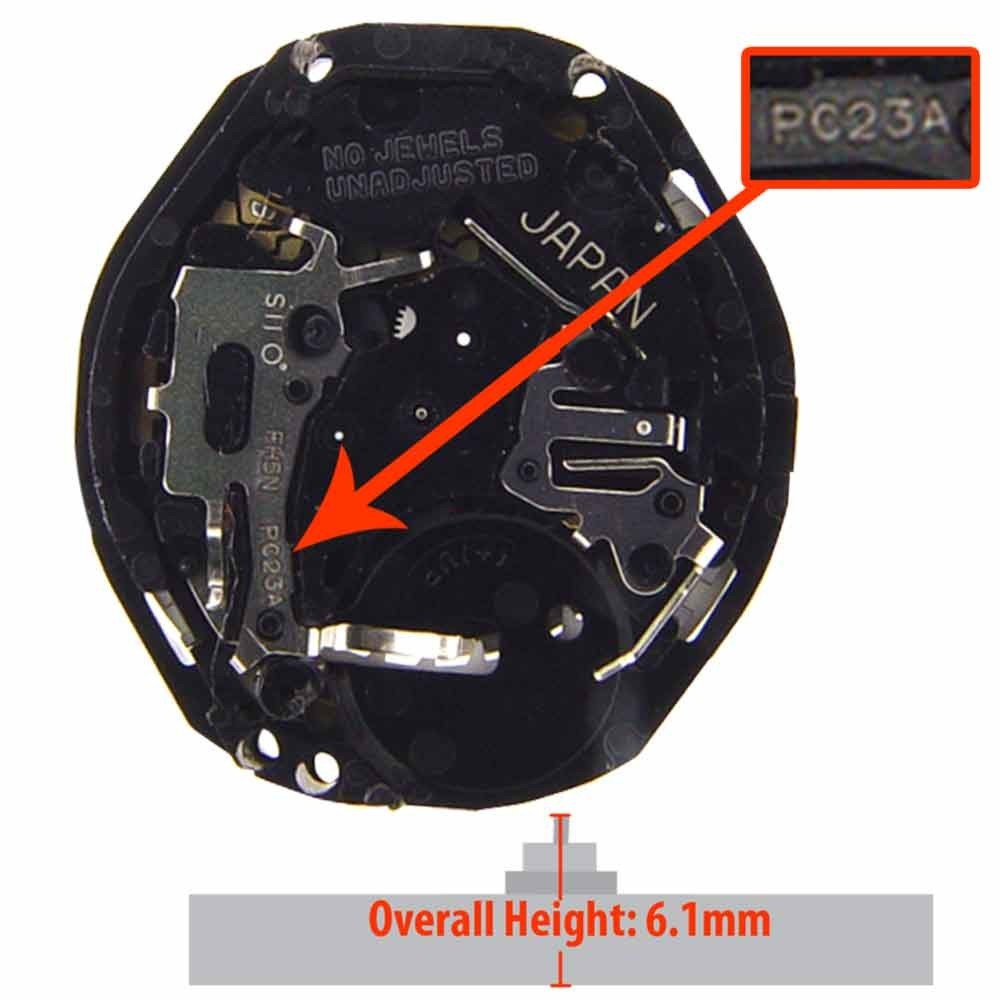 Original Hattori/Seiko/Epson PC23 Japan Quartz Movement