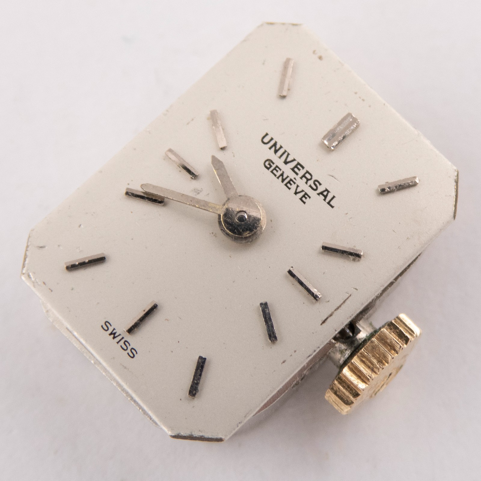 Vintage Universal Genève Caliber 01 17-Jewel Wristwatch Movement, Ticks a Bit