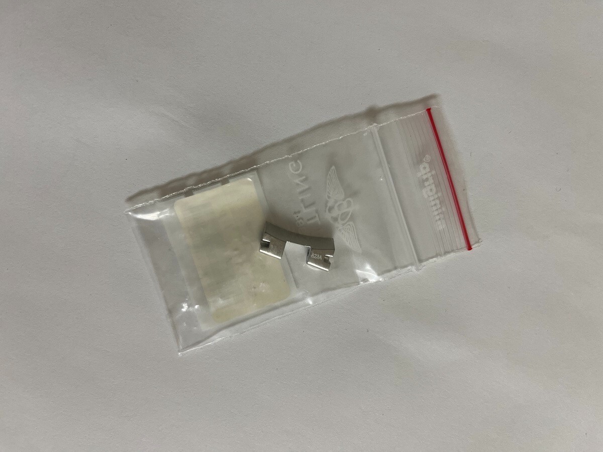 Genuine Breitling end link 18mm 823A 540.1114 Stainless Steel NEW Factory open