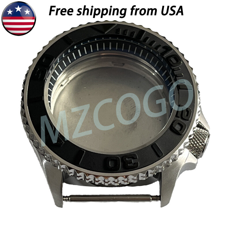 Fit NH35 NH36 4R35 4R15 SKX007 Movement Watch Case Sapphire Glass & Insert Kits