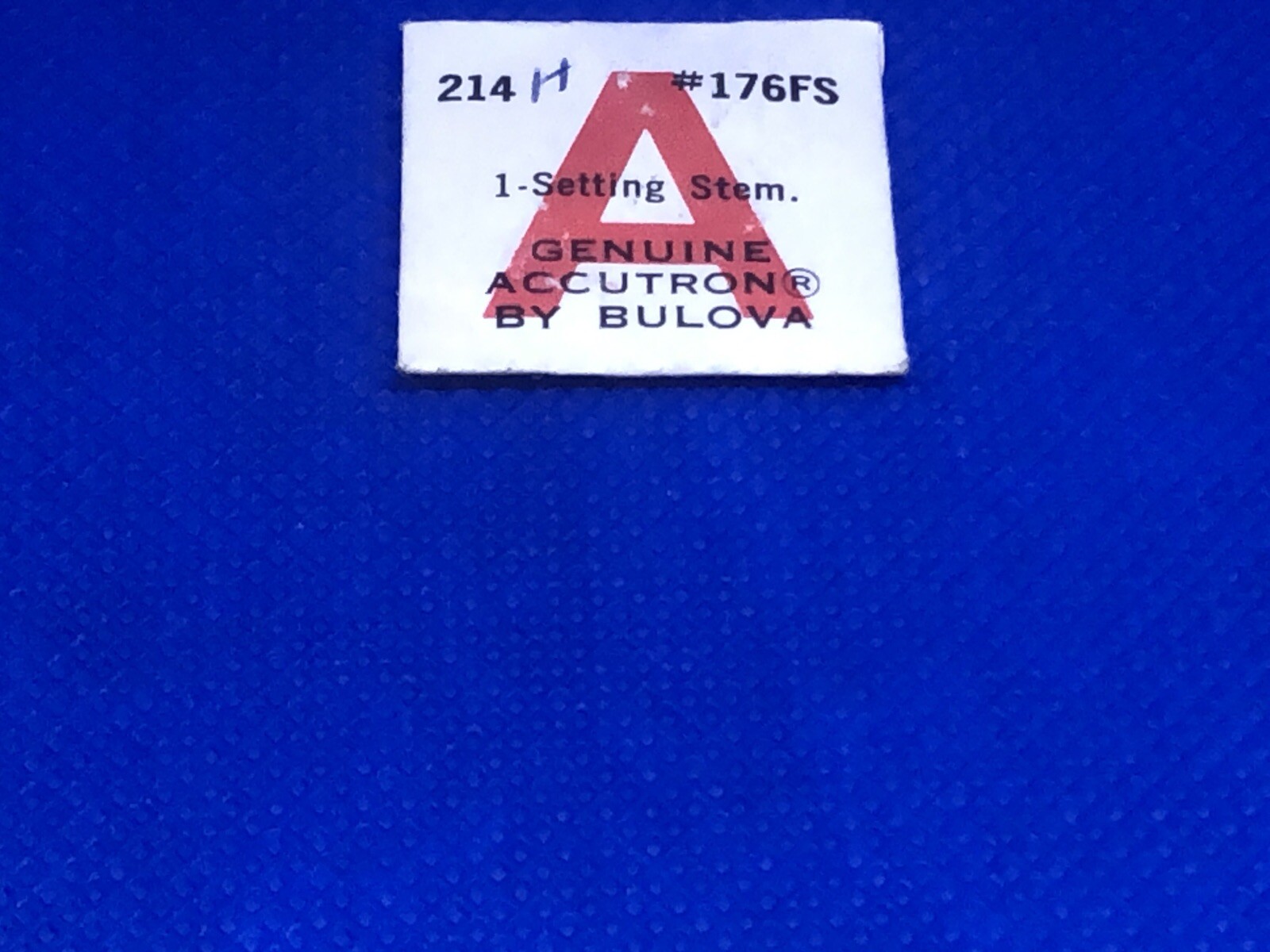 NOS Bulova ACCUTRON *SETTING STEM* #176FS Model 214 – Sealed!