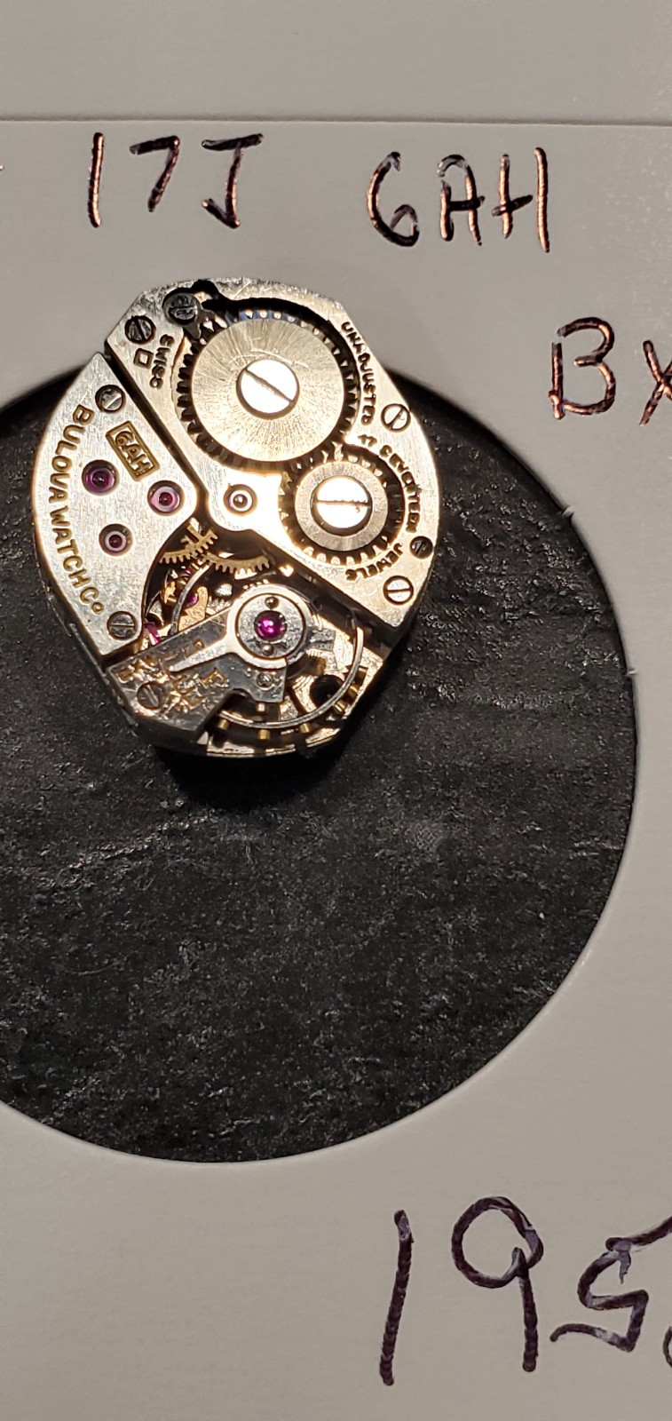 WOMENS BULOVA 17j 6AH BXW WRIST WATCH MOVEMENT #1952