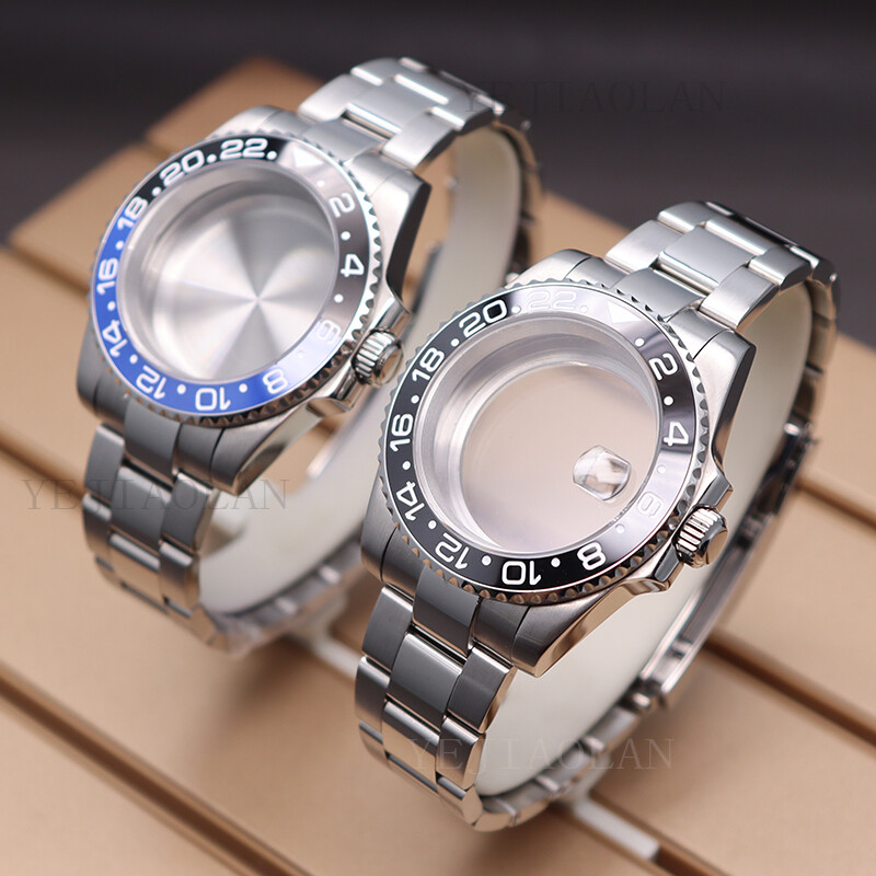 40mm Watch Case 20mm Strap Ceramic Bezel Fit Nh35 Nh36 Movement 10TAM Waterproof