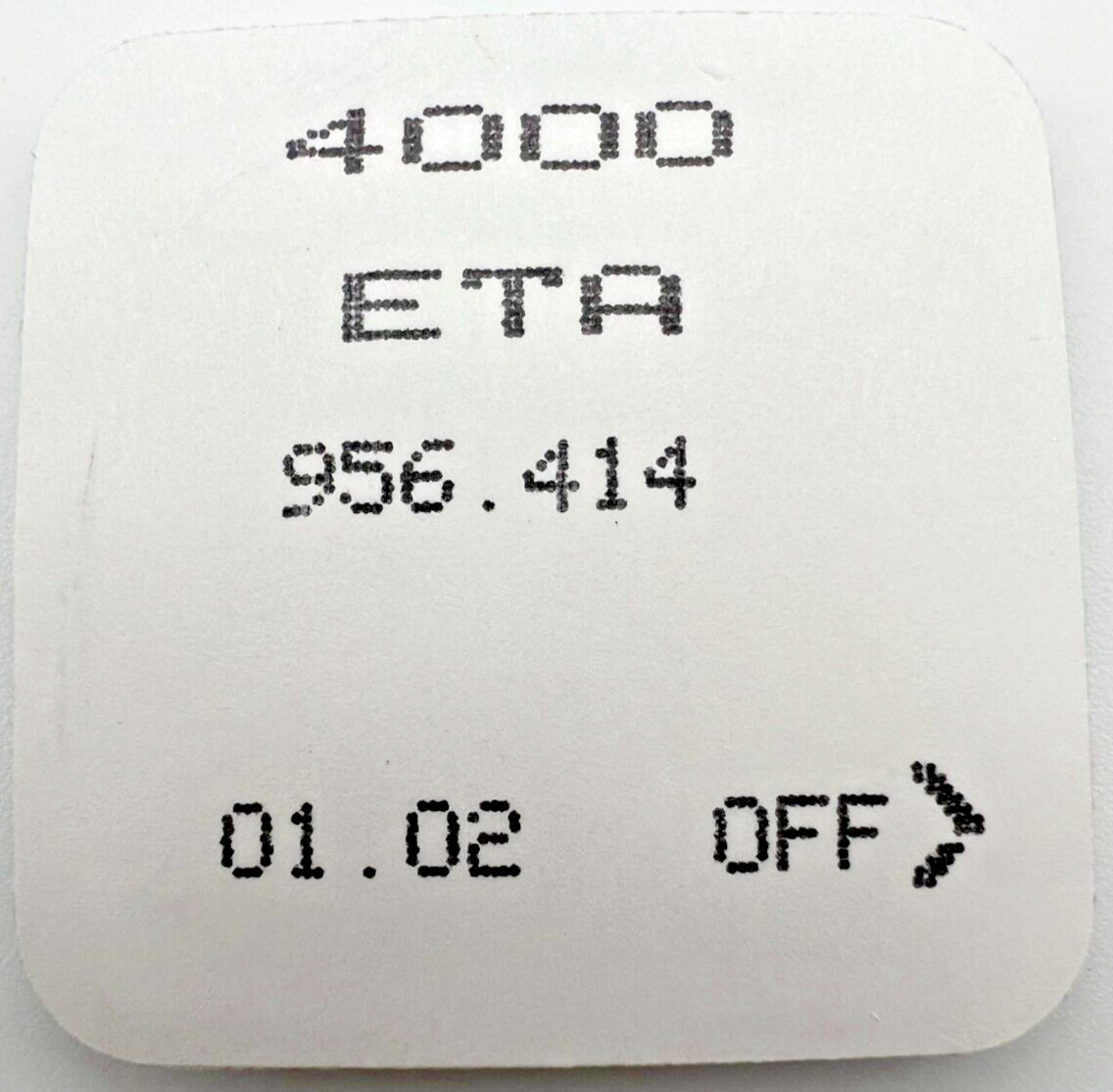 ETA 956.414 Circuit Part #4000 NOS Sealed in Original Blister Pack