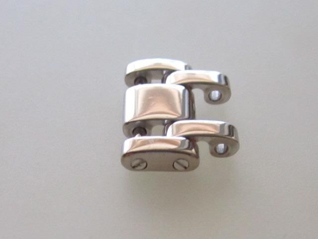 Authentic Cartier Tank Americain 18K. White Gold Extention Watch Link,13mm. New