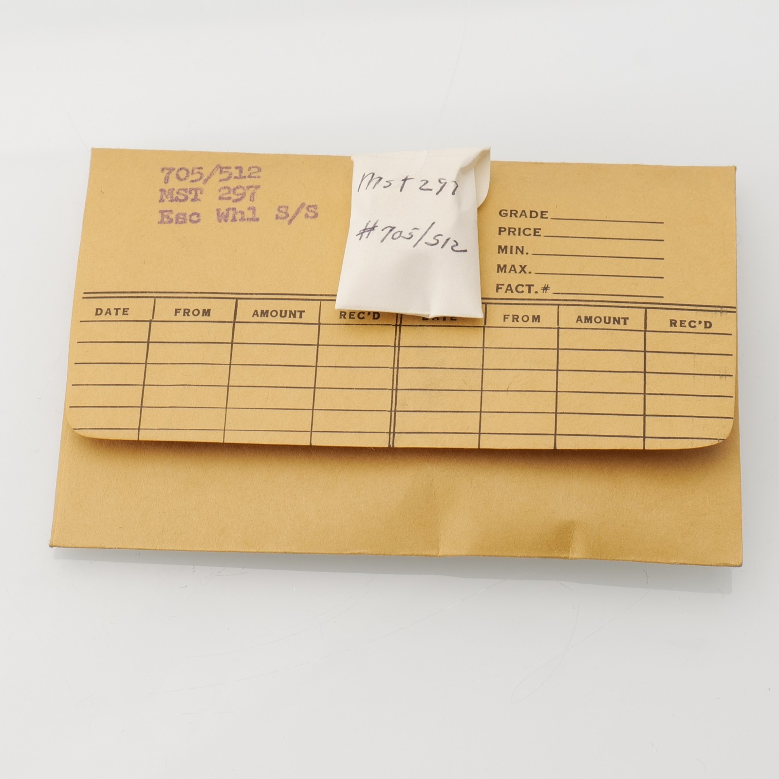 MST 297 Escape Wheel Watch Part New Old Stock Bestfit 705/512 Watchmakers
