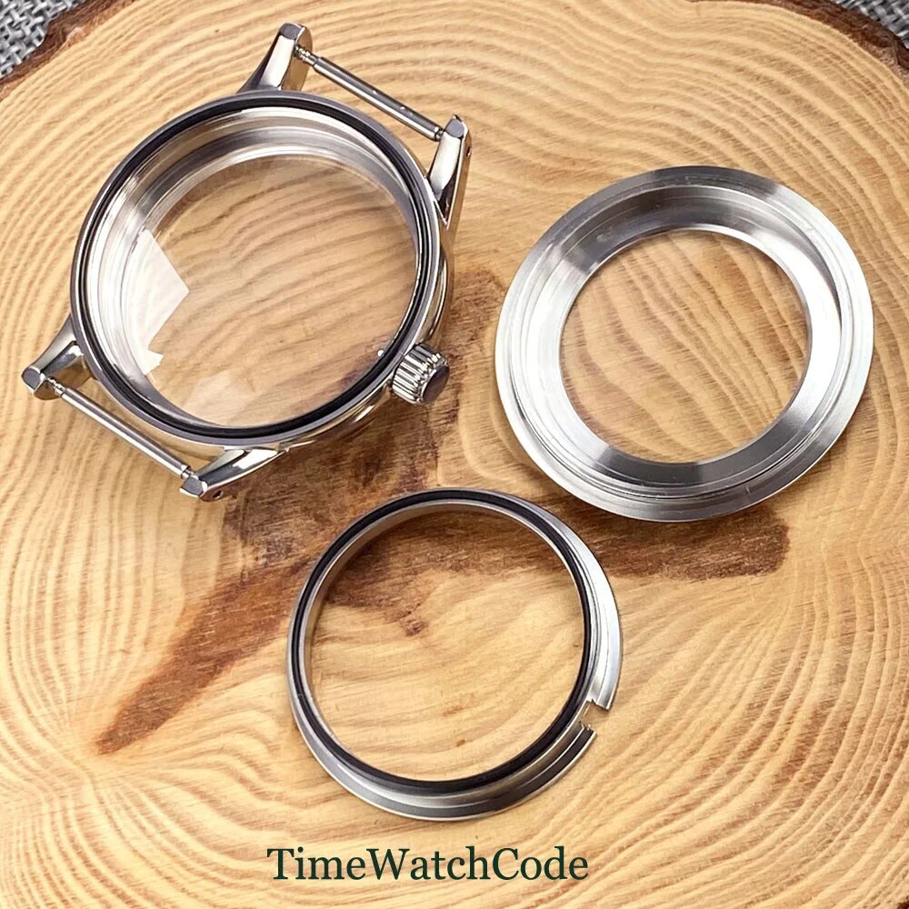 316L Watch Case for NH35 NH38 ETA2824 PT5000 10ATM Domed Sapphire Crystal 40mm