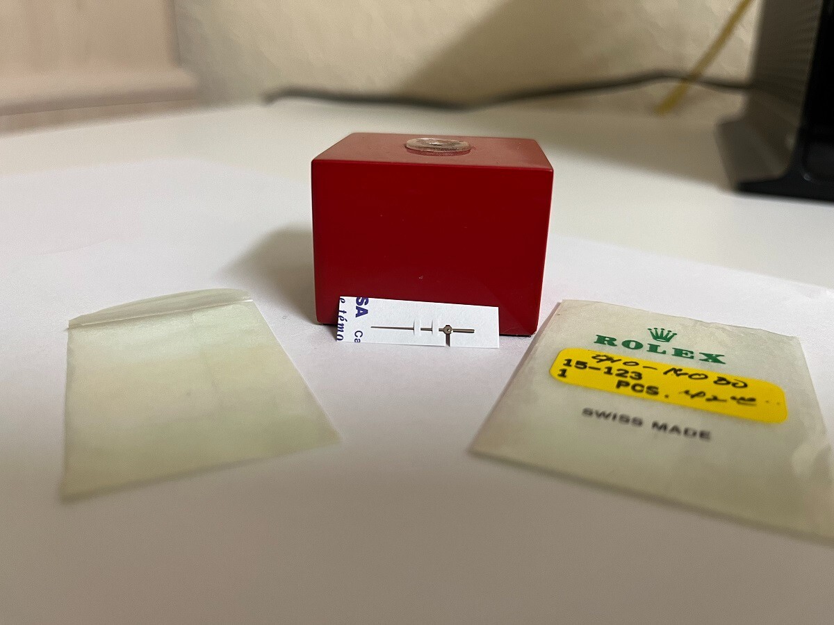 Genuine Rolex 15-123 Second Hand White Gold Factory open package NOS