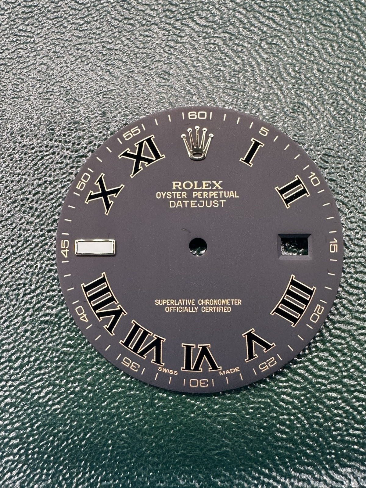 Rolex Datejust Dial For 116333 & 116303 Black Roman Matte 41MM