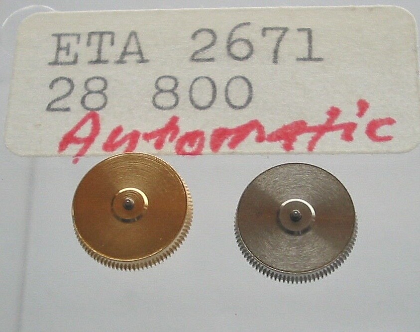 ETA 2671, new, original ETA factory complete barrel with new mainspring #180/1.