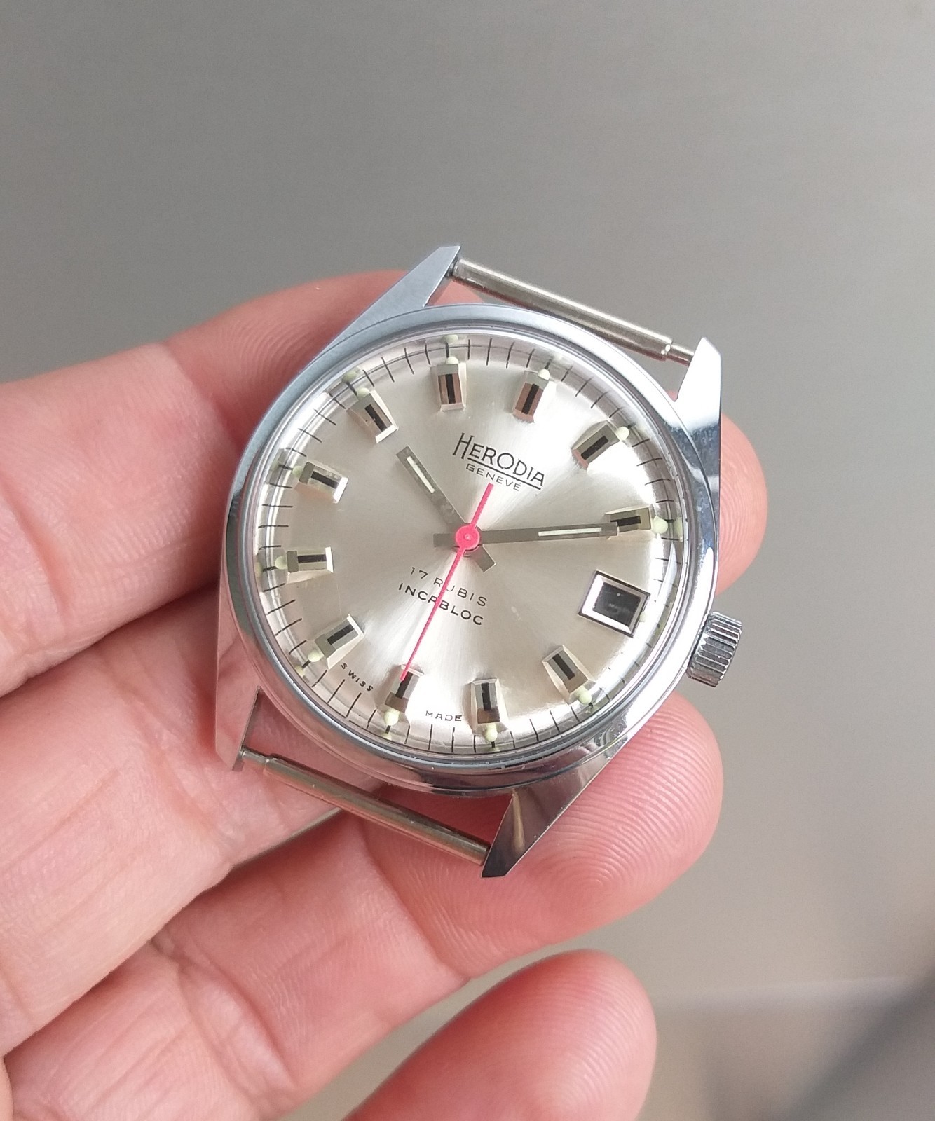 ETA 2602 or FHF 401 Watch Case + Dial 11.5”’ Movement Vintage 34mm NOS Swiss
