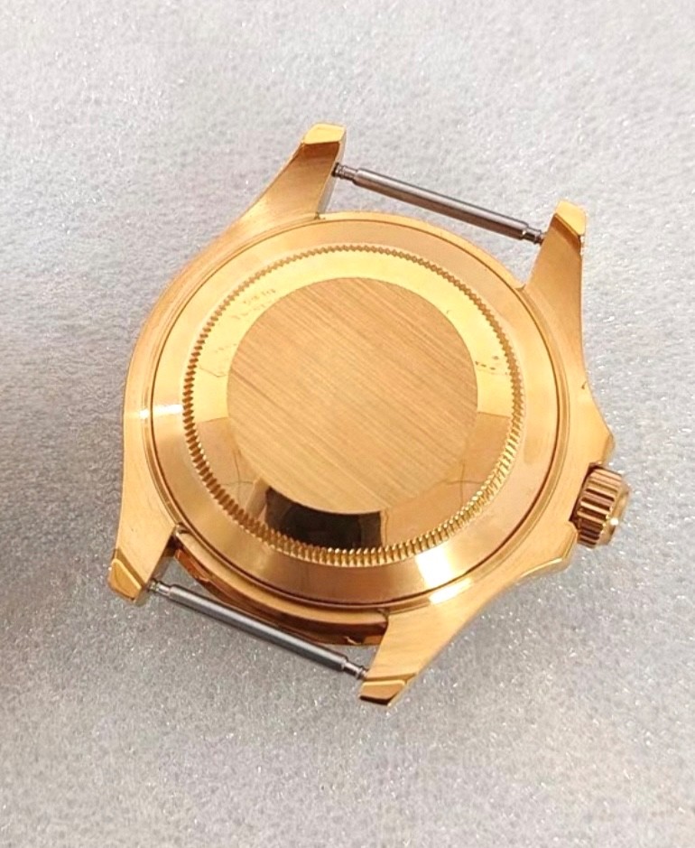 40mm Solid Gold Plated Sapphire Glass Date 3D Solid Back Watch Case For NH35/36