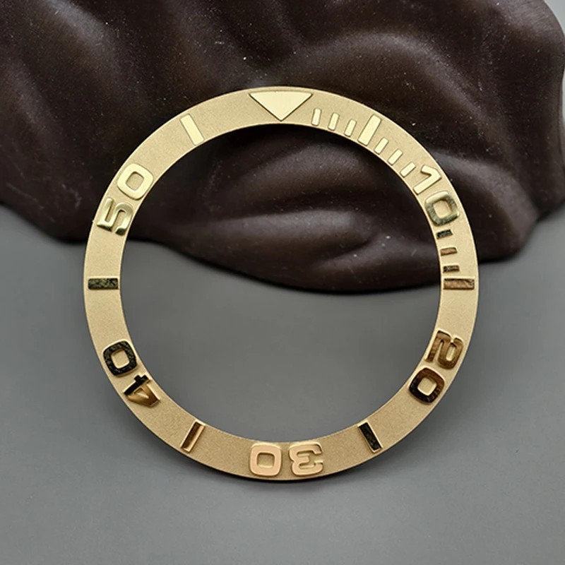 38mm Matte Curved Ceramic Bezel Insert Ring For NH35 NH36 Watch Case Mod
