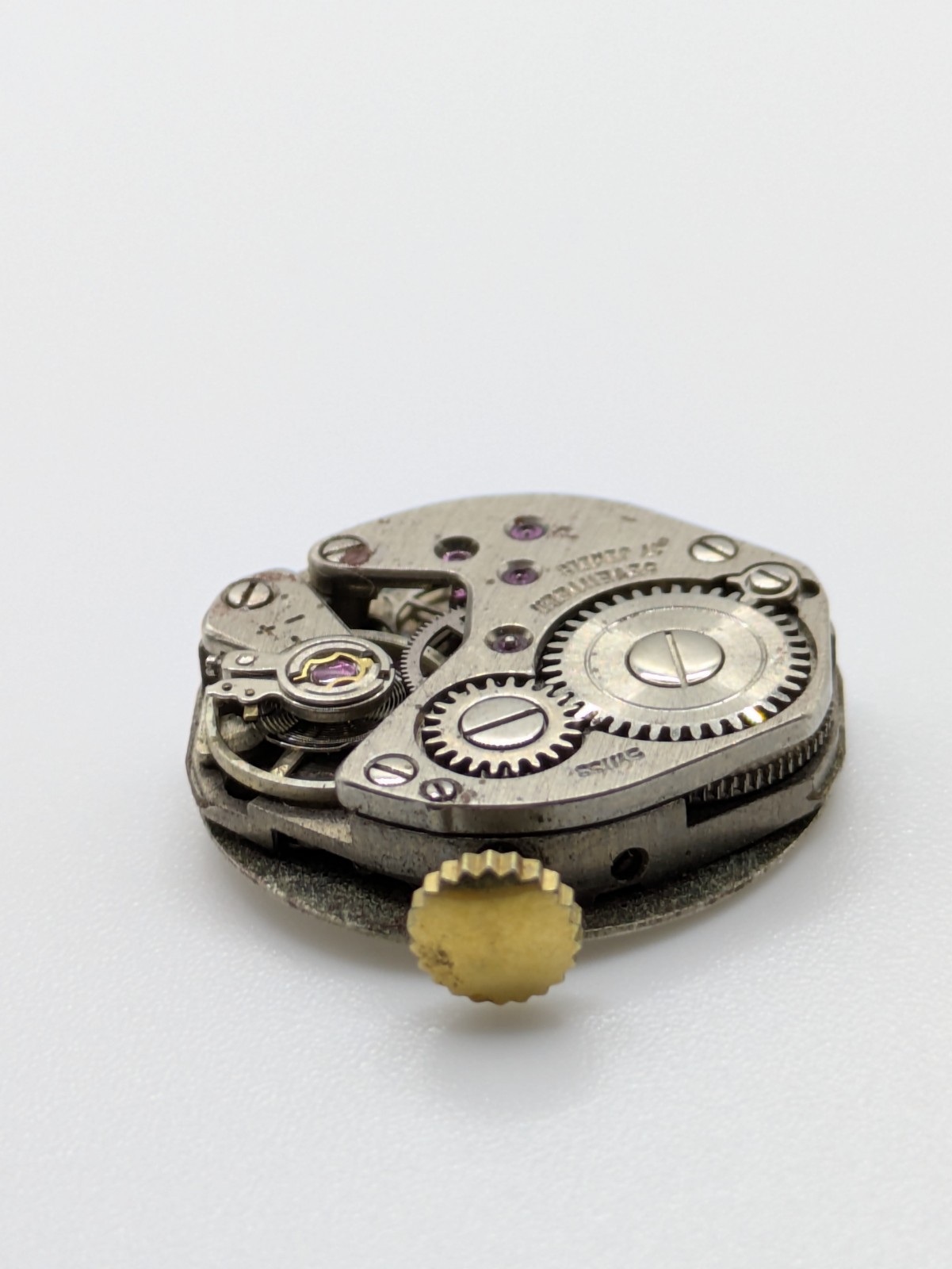 FHF ST 69-2 Manual Wind Watch Movement Incabloc 17 Jewels Swiss Made Untested