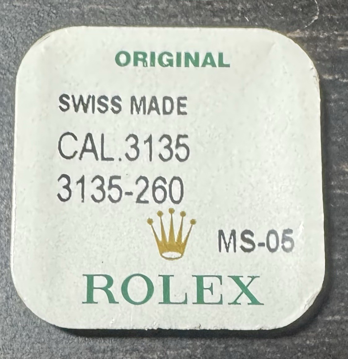 Rolex Cal. 3135 Part 260 Minute Wheel 3135-260