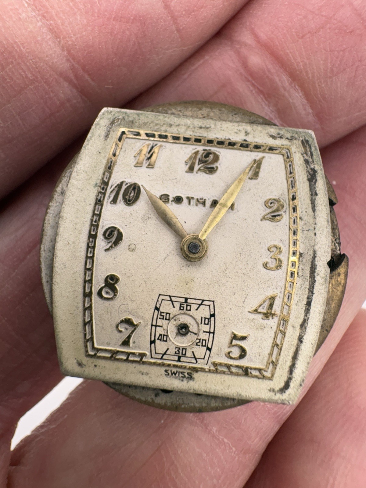 Gotham 17 Jewel Movement RFBE For Parts