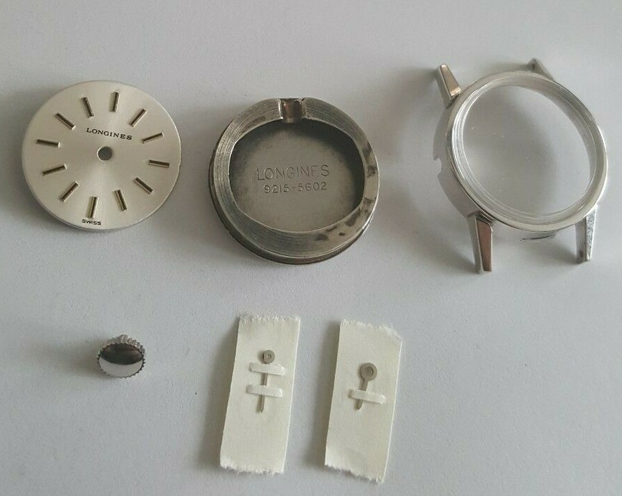 Longines Case Number 9215-5602 For Caliber 5602 + Dial + Hands + Crystal + Crown